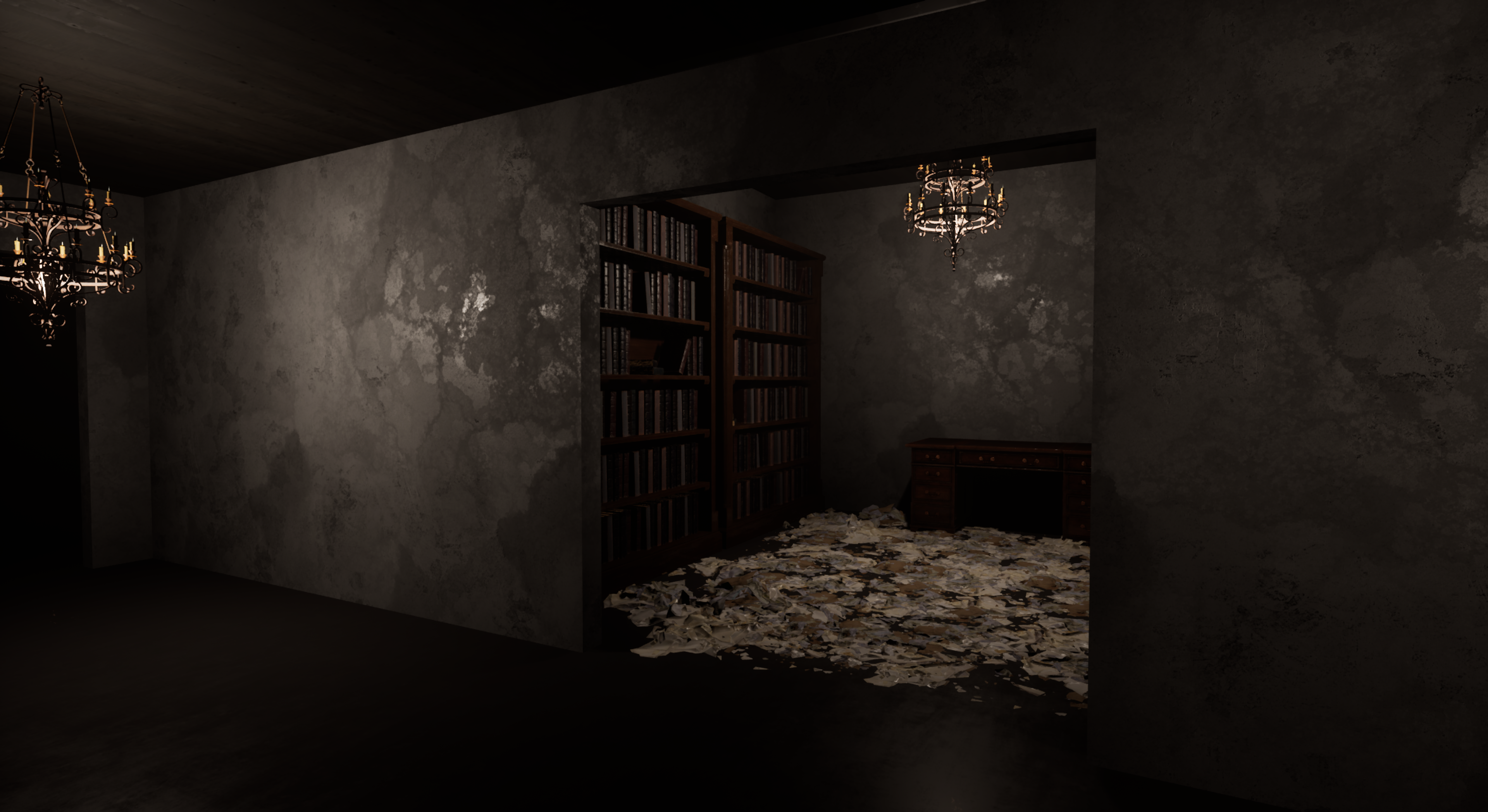 Decaying escape room elements